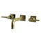 Kingston Brass KS6123DL Two-Handle Wall Mount Bathroom Faucet, Antique Brass KS6123DL - alternate 1